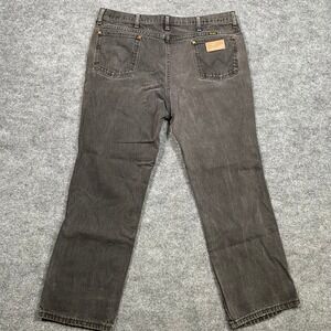 Wrangler Mens Jeans Dark Wash Straight Leg Denim Size 38x28
